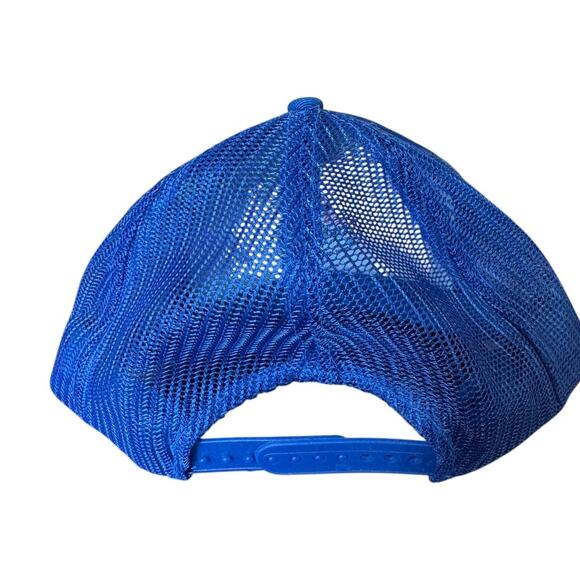 Vintage Amoco Gas Station Hat Blue Mesh Trucker Cap KC Crown Rope Snapback - Picture 4 of 7